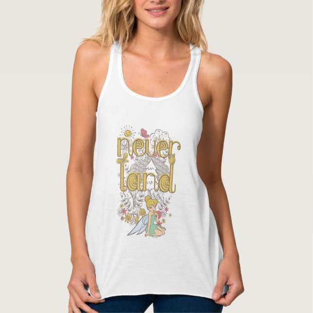 Tinker Bell in Neverland Forest Tank Top (Front)