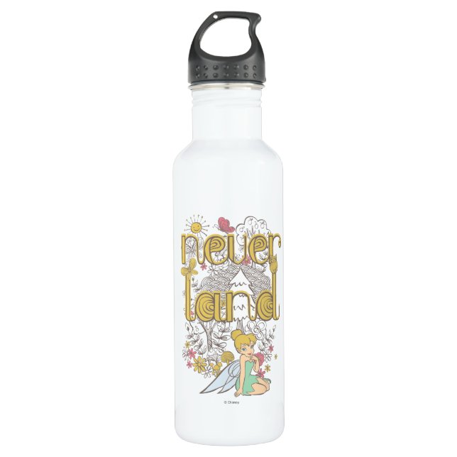 Tinker Bell in Neverland Forest Water Bottle (Front)