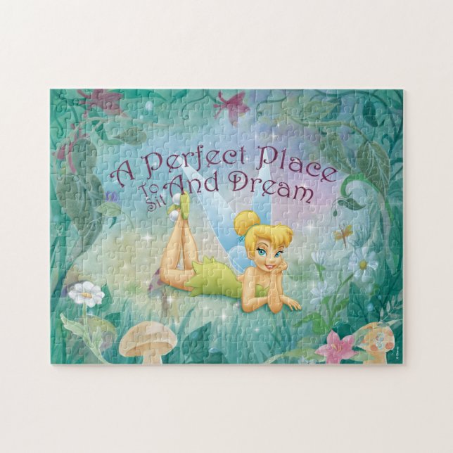 Tinker Bell Laying Down - Kids Jigsaw Puzzle (Horizontal)