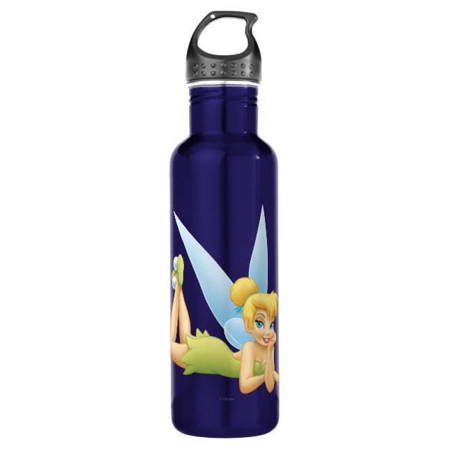 Tinker Bell Laying Down Stainless Steel Water Bottle (Front)