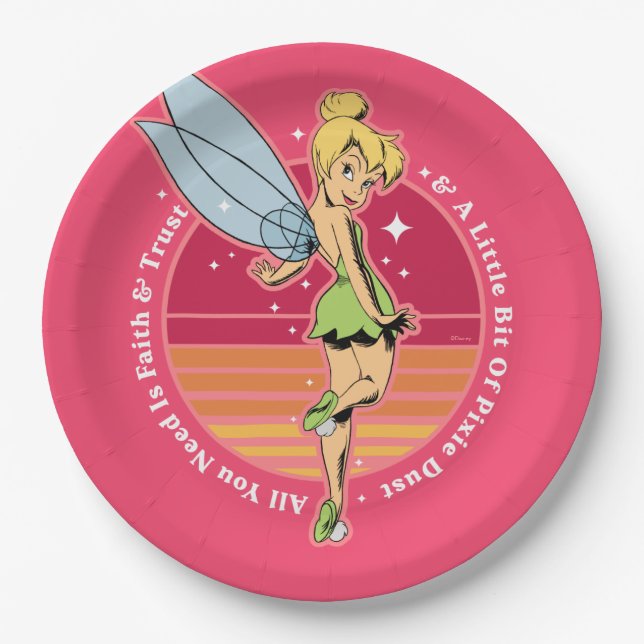 Tinker Bell | Little Bit of Pixie Dust Paper Plates (Front)