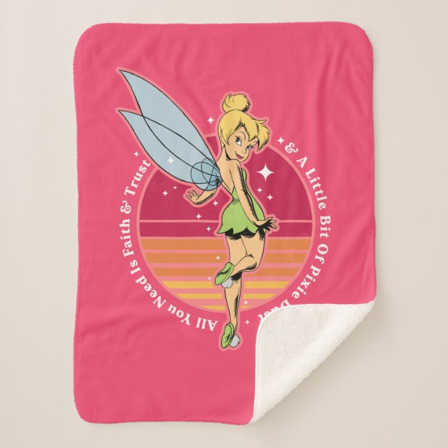 Tinker Bell | Little Bit of Pixie Dust Sherpa Blanket (Front)