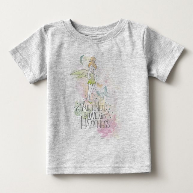 Tinker Bell Love And Happiness Baby T-Shirt (Front)