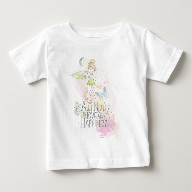 Tinker Bell Love And Happiness Baby T-Shirt (Front)