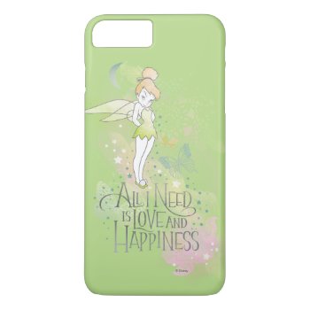 Tinker Bell Love And Happiness Iphone 8 Plus/7 Plus Case by tinkerbell at Zazzle