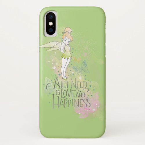Tinker Bell Love And Happiness iPhone X Case