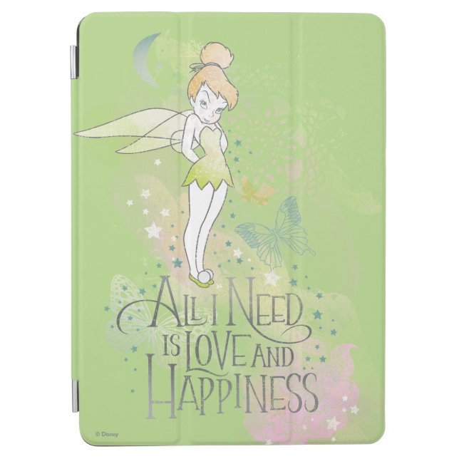 Tinker Bell Love And Happiness iPad Air Cover (Front)