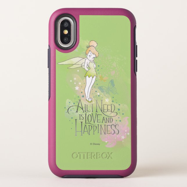 Tinker Bell Love And Happiness Otterbox iPhone Case (Back)