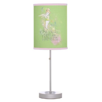 Tinker Bell Love And Happiness Table Lamp by tinkerbell at Zazzle