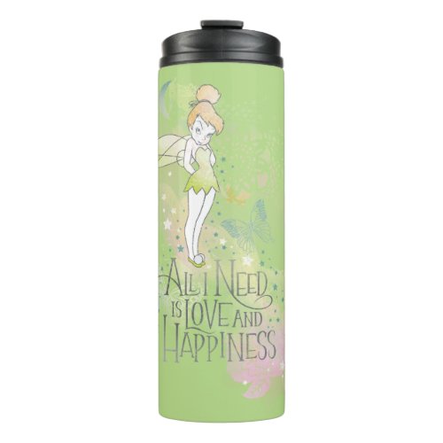Tinker Bell Love And Happiness Thermal Tumbler