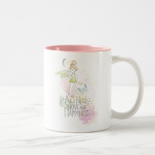 Tinker Bell Love And Happiness Two_Tone Coffee Mug