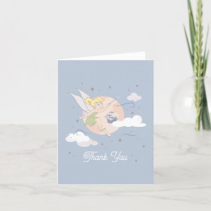 Tinker Bell Moonlight Baby Shower Letterpress Thank You Card