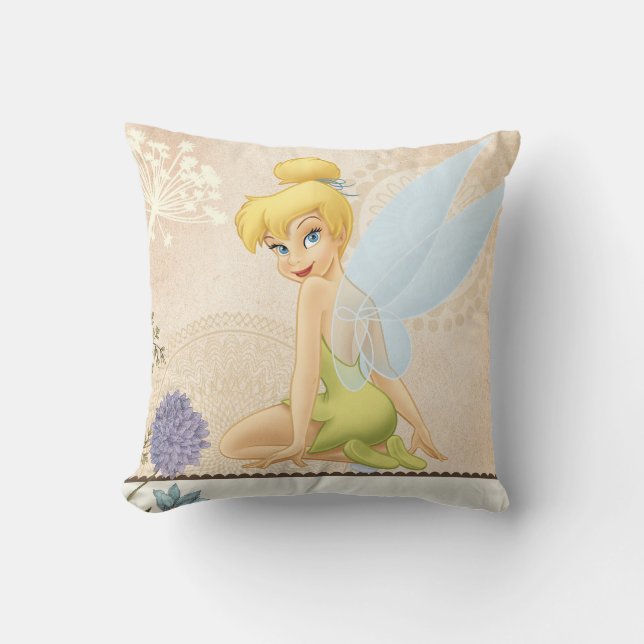 Tinker Bell - Outrageously Cute Throw Pillow (Front)