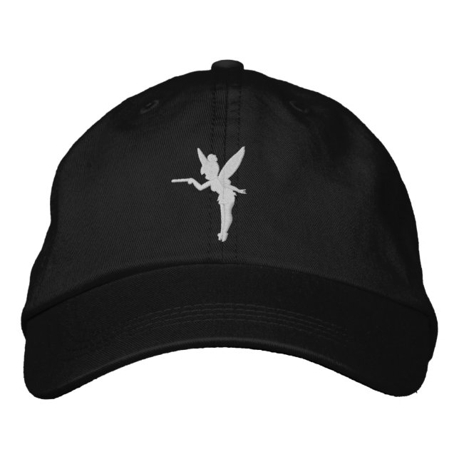 Tinker Bell - Pink Embroidered Baseball Cap (Front)