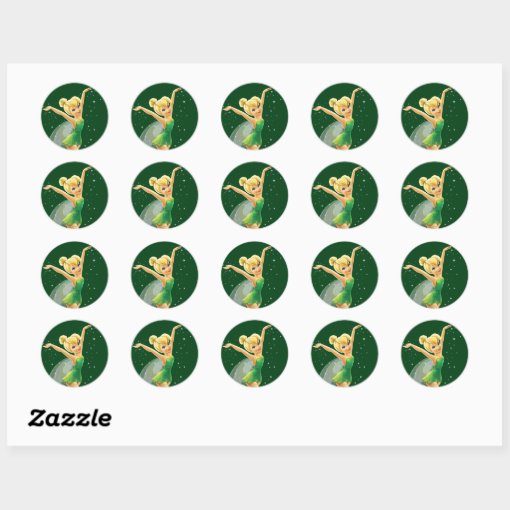 Tinker Bell Pose 18 Classic Round Sticker | Zazzle