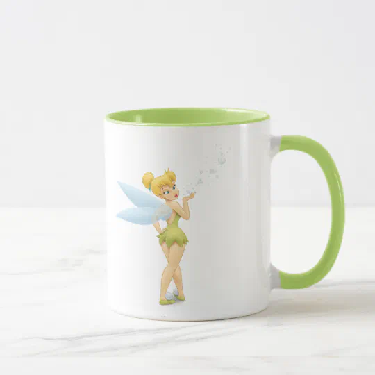 PERSONALISED MUG CHRISTMAS* GIFT* TINKERBELL ANY NAME  TEXT 