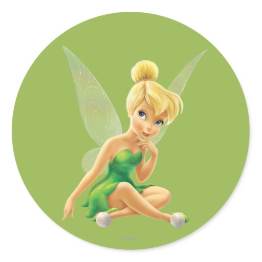 Tinker Bell Pose 21 Classic Round Sticker | Zazzle