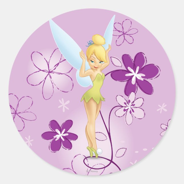 Tinker Bell  Pose 7 Classic Round Sticker (Front)