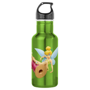 Disney Tinker Bell Kids Water Bottle Sports School Drinks Bottles Glitter Filled 