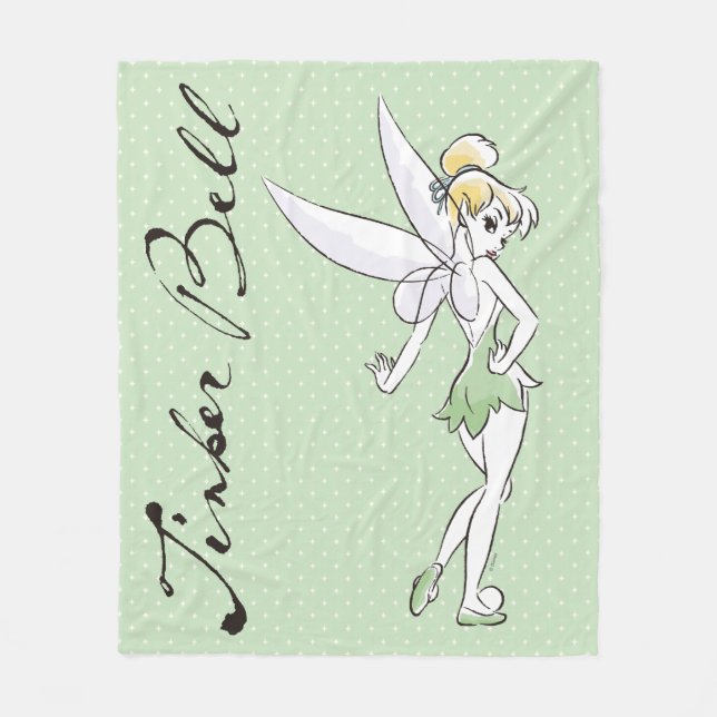 Tinker Bell | Pretty Little Pixie Fleece Blanket (Front)