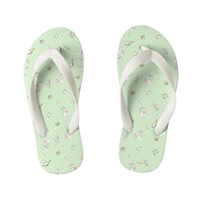 Tinker Bell | Pretty Little Pixie Kid's Flip Flops (Footbed)