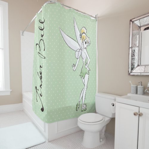 Tinker Bell  Pretty Little Pixie Shower Curtain