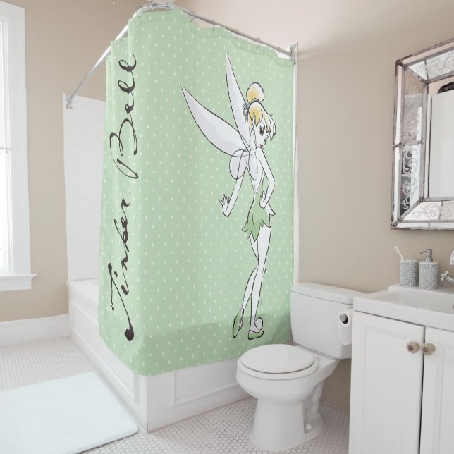 Tinker Bell | Pretty Little Pixie Shower Curtain (In Situ)