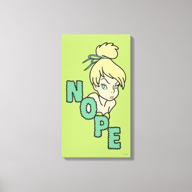 Tinker Bell | She Says Nope 4 Canvas Print (Front)