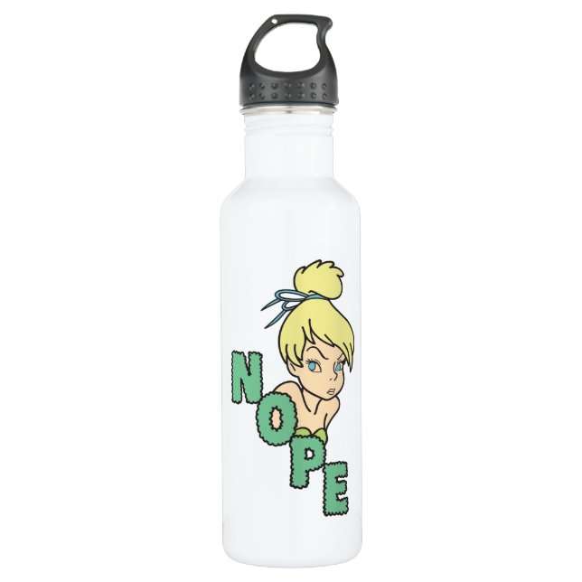 Tinker Bell | She Says Nope Stainless Steel Water Bottle (Front)