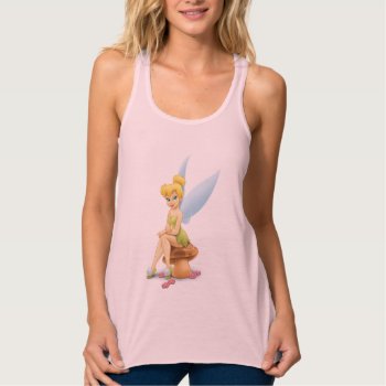 Tinker Bell Sitting On Mushroom Tank Top by tinkerbell at Zazzle