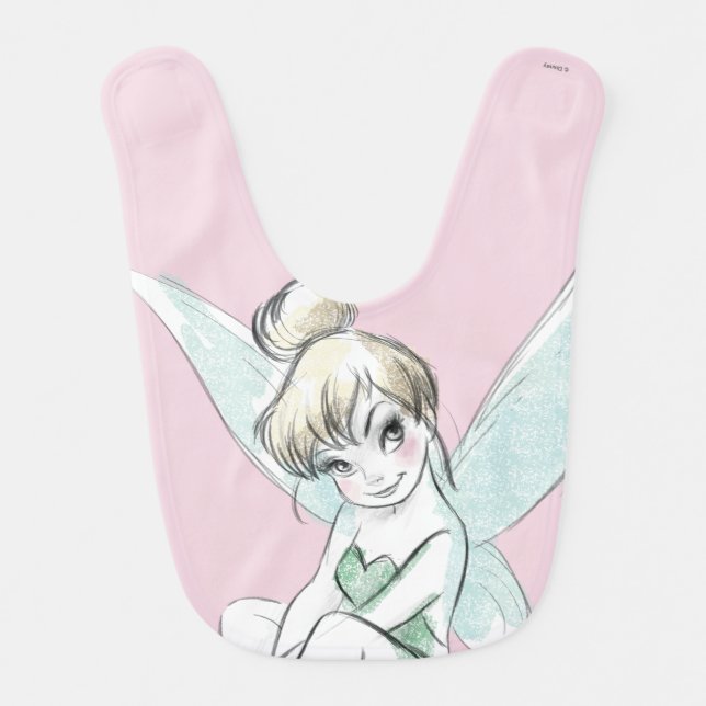 Tinker Bell | Sitting Pastel Bib (Front)