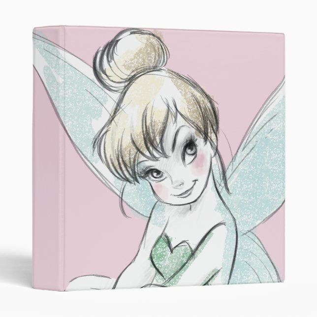 Tinker Bell | Sitting Pastel Binder (Front/Spine)