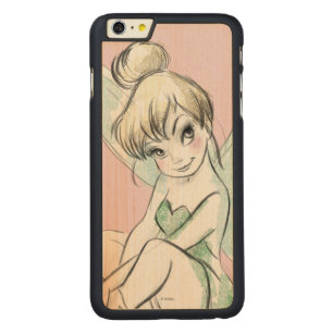 Tinker Bell Sitting Pastel Carved Maple iPhone 6 Plus Slim Case