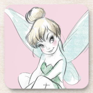 Tinker Bell Sitting Pastel Coaster