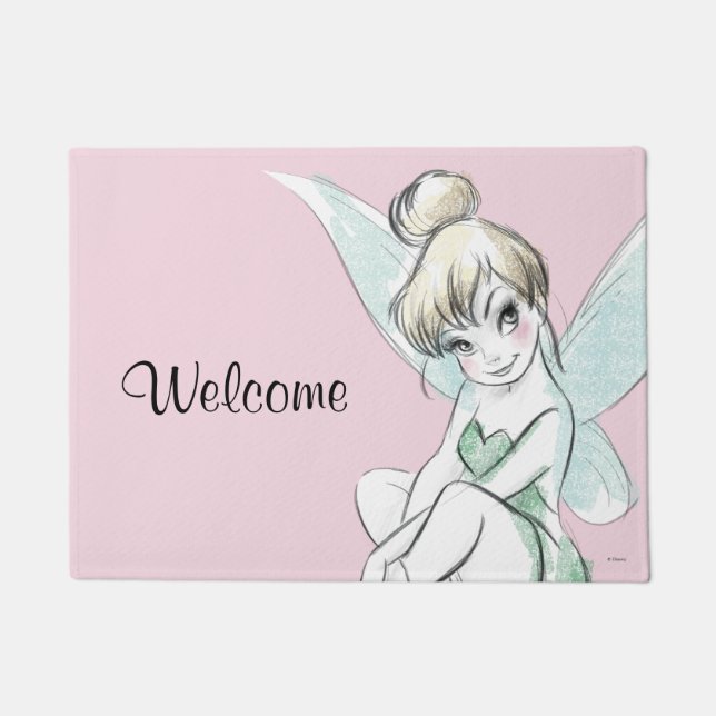 Tinker Bell | Sitting Pastel Doormat (Front)