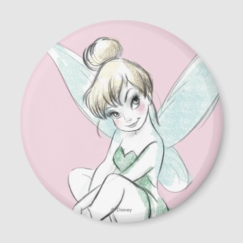 Tinker Bell  Sitting Pastel Magnet