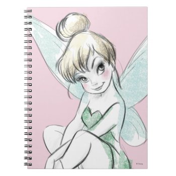 Tinker Bell | Sitting Pastel Notebook by tinkerbell at Zazzle