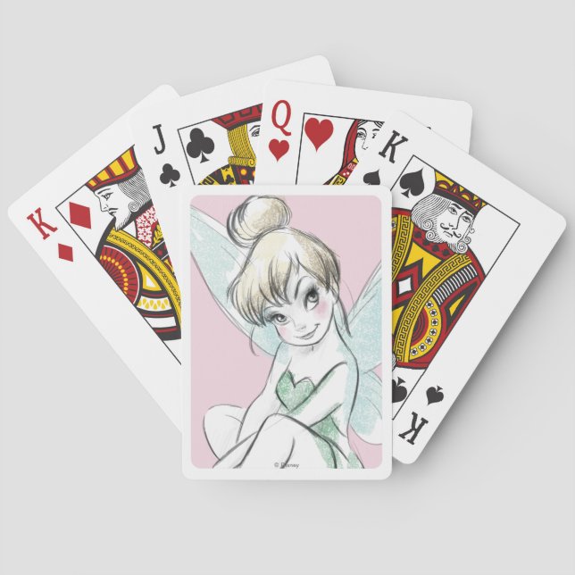 Tinker Bell | Sitting Pastel Playing Cards (Back)