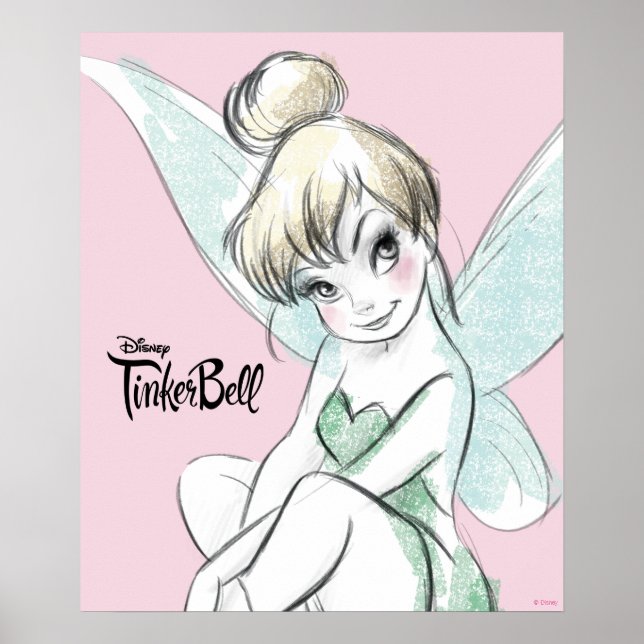 Tinker Bell | Sitting Pastel Poster (Front)