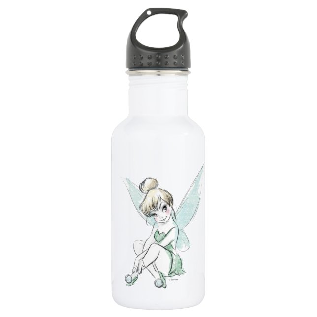 Tinker Bell | Sitting Pastel Stainless Steel Water Bottle (Front)
