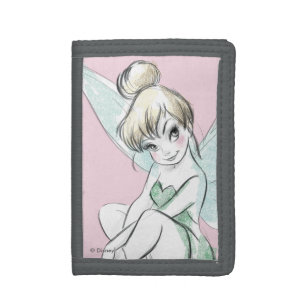 Tinker Bell Sitting Pastel Tri-fold Wallet