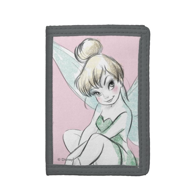Tinker Bell | Sitting Pastel Trifold Wallet (Front Vertical)