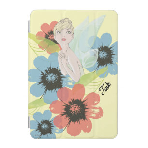Tinker Bell Sketch With Cosmos Flowers iPad Mini Cover