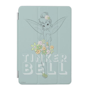 Tinker Bell Sketch With Jewel Flowers iPad Mini Cover