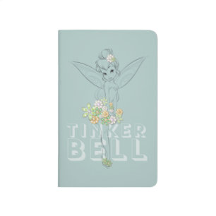 Tinker Bell Sketch With Jewel Flowers Journal