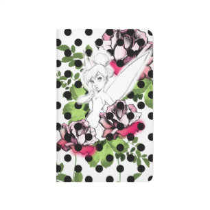 Tinker Bell Sketch With Roses and Polka Dots Journal