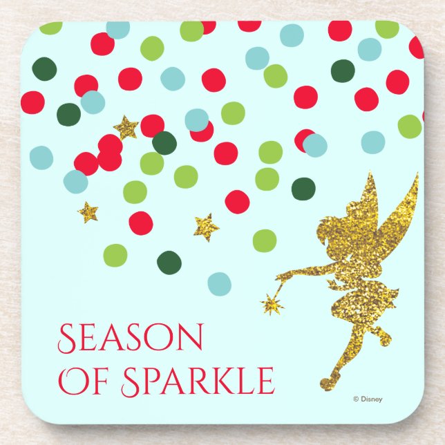 Tinker Bell | Tinker Bell Christmas Sparkle Beverage Coaster (Front)