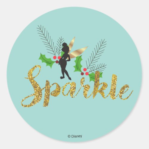 Tinker Bell  Tinker Bell Christmas Sparkle Classic Round Sticker