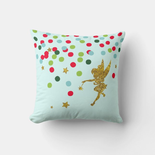 Tinker Bell | Tinker Bell Christmas Sparkle Throw Pillow (Front)
