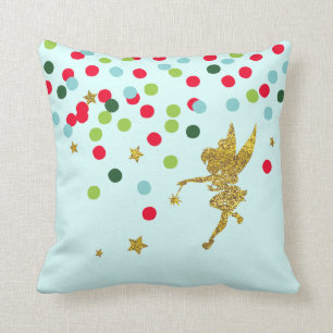 Tinker Bell   Tinker Bell Christmas Sparkle Throw Pillow